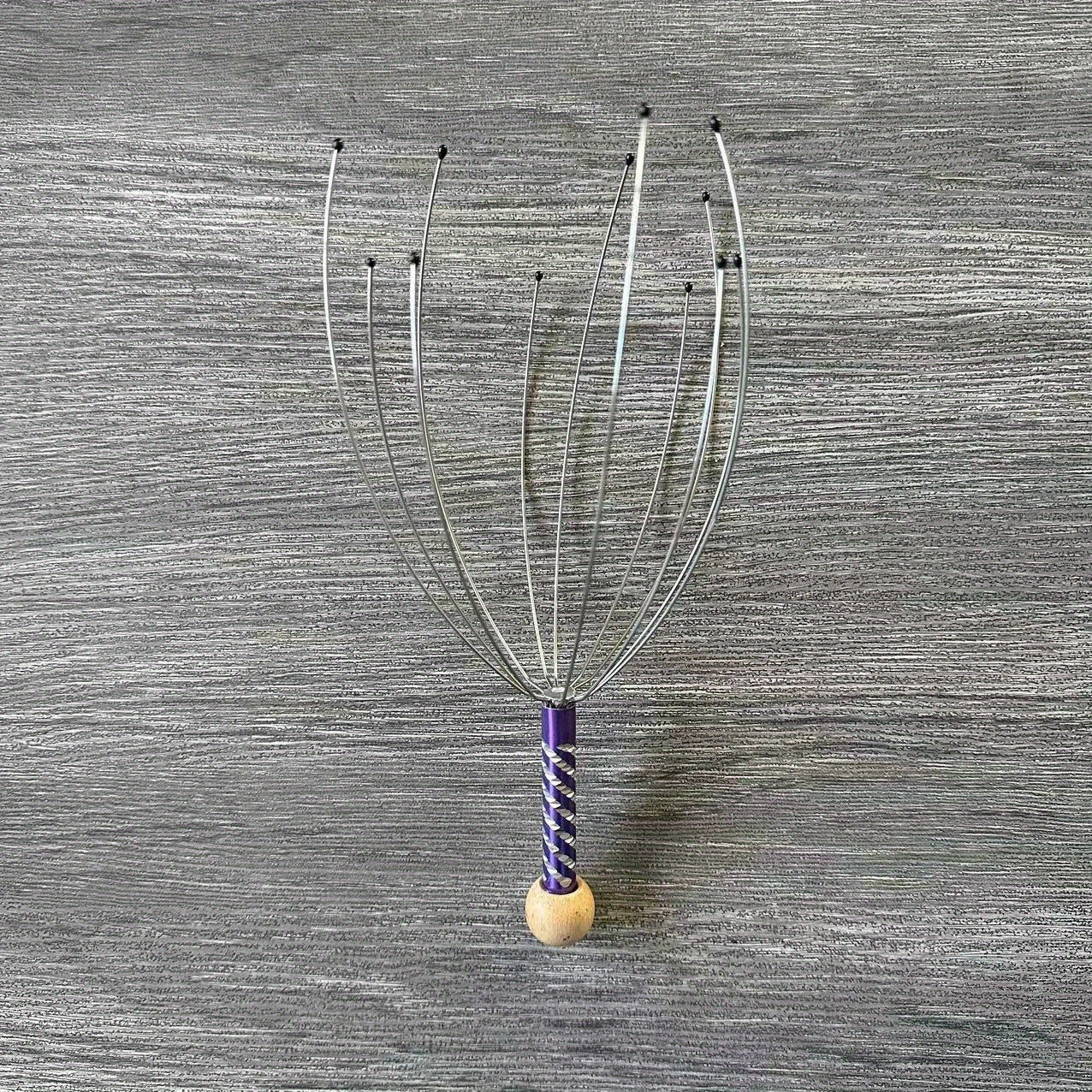 Metal Head Massager Octopus Design Deep Tissue Scalp Massage Tool Portable for Home Travel