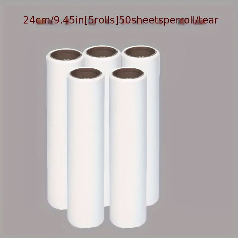 Portable Pet Hair Lint Remover Roller Kit with Extra Sticky Refills for Clothes and Carpets