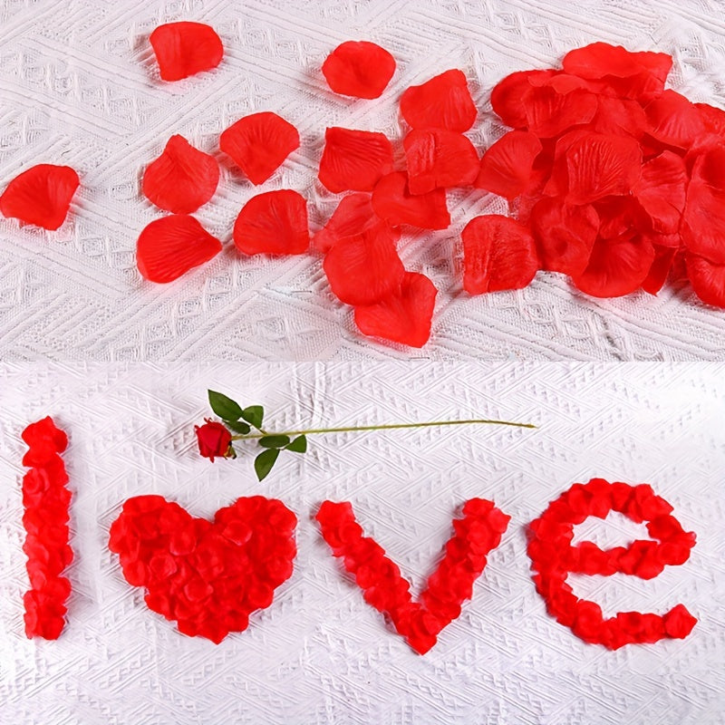 1000pcs Non-Woven Fabric Fake Rose Petals Wedding Decor Room Decoration