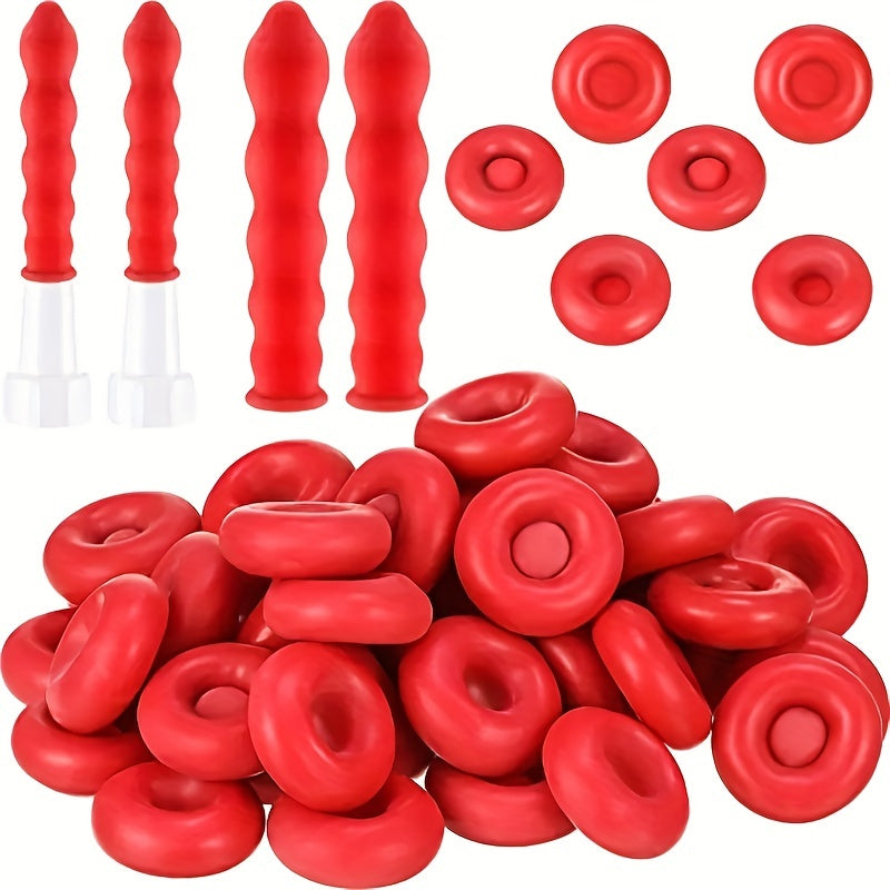 15pcs Red Caulk Cap Set Finishing Tool Sealing Tube Covers