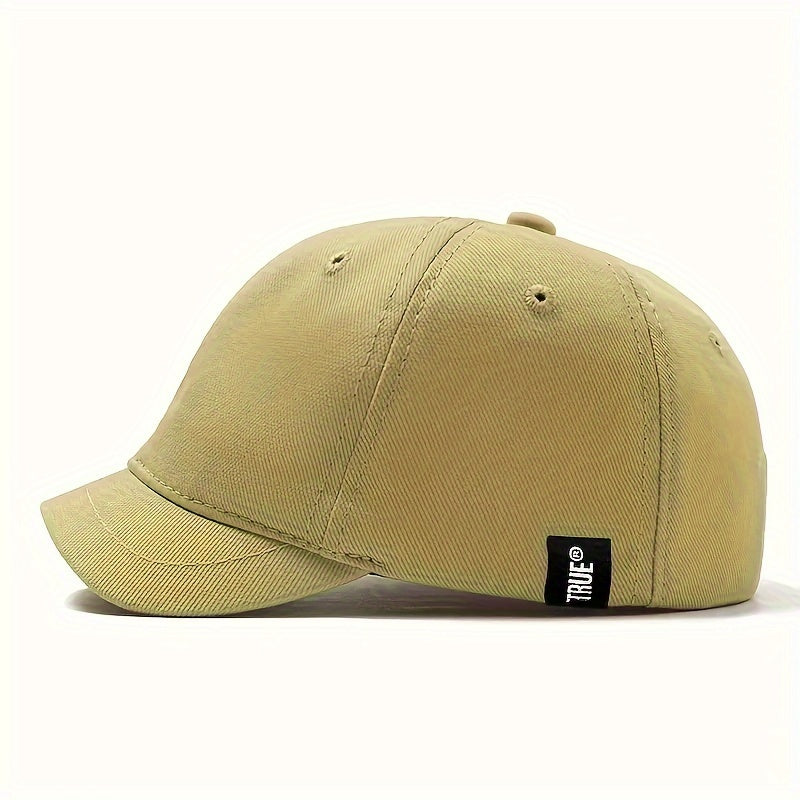 Men's Adjustable Baseball Cap with Hip-Hop Letter Patch Stretch Fit Polyester Street Style