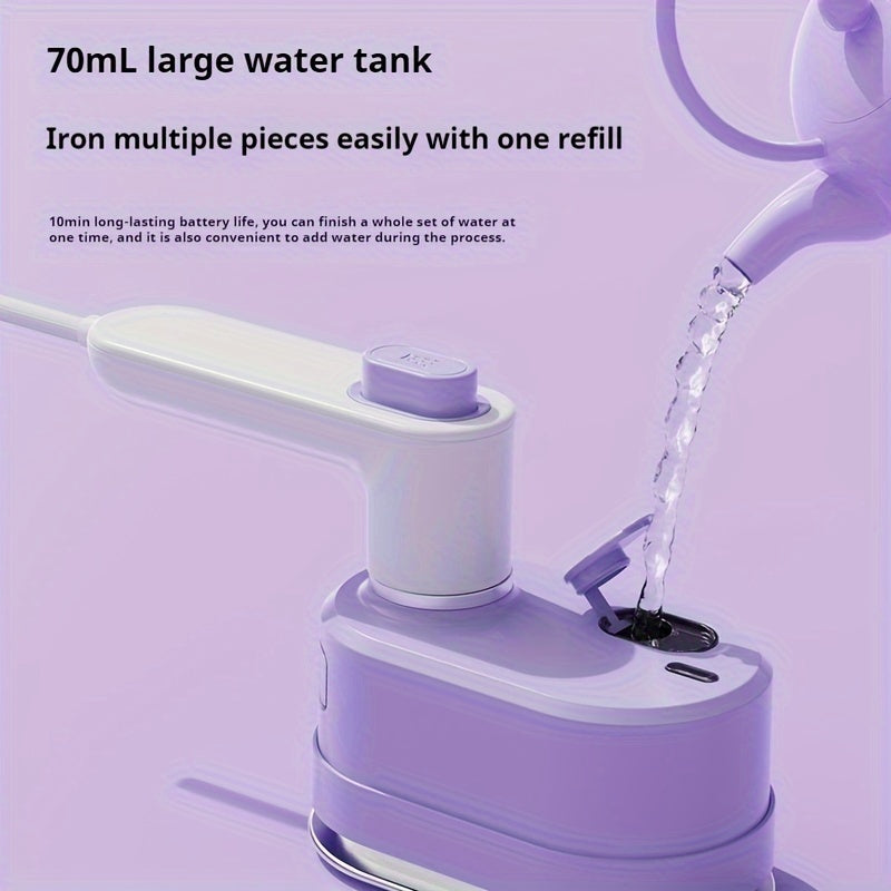 Uy, sayohat, yotoqxona uchun yuqori bug kuchiga ega kompakt qo‘l bilan ishlatiladigan kiyimlar uchun bug‘li tozalash