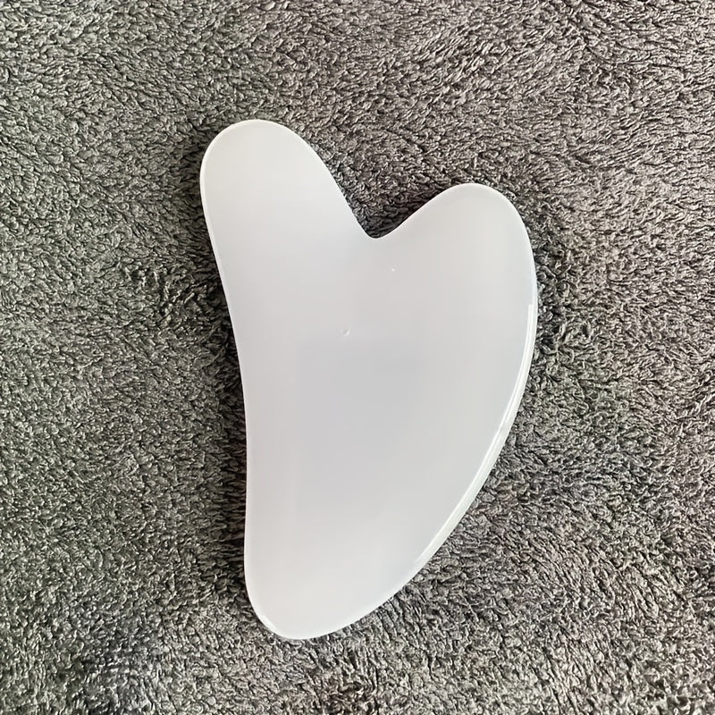 Unisex Beeswax Heart-Shaped Gua Sha Scraper Facial Eye Massage Tool Vibrant Color