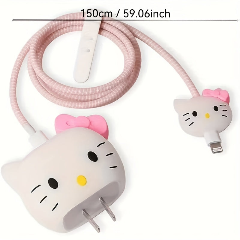 Adaptador de corriente USB-C de 20W con diseño de Sanrio adorable y cubierta 3D para hombres y mujeres