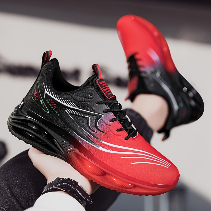 Мужские спортивные кроссовки из дышащей сетки, легкие, повседневные, уличный стиль, геометрический узор Аргайл