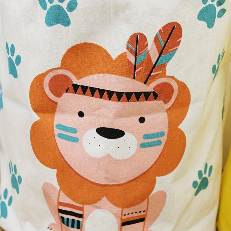 Cesta de almacenamiento plegable de dibujos animados para ropa, juguetes y artículos del hogar