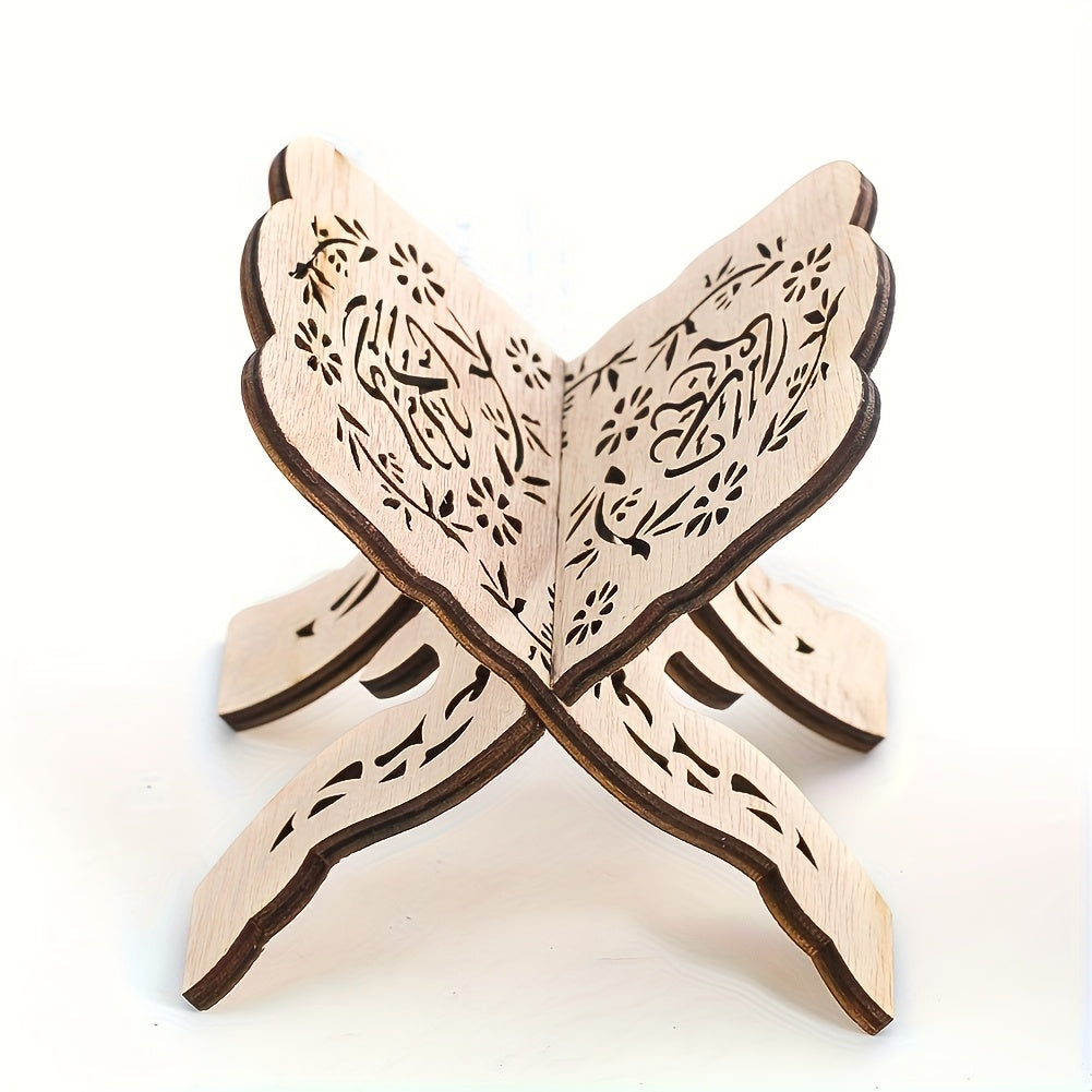 Винтажная складная деревянная подставка для отображения молитвенников и библии, идеально подходит для домашнего, офисного или церковного декора.