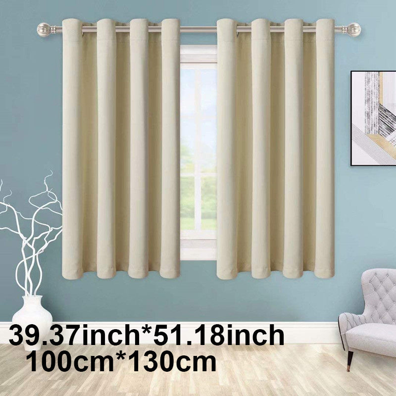 Blackout Curtain 1 Panel Solid Black Insulated Room Darkening for Bedroom Living Room