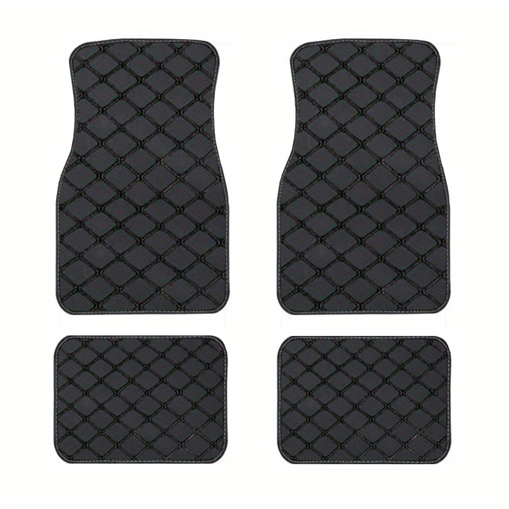 Universal Waterproof Car Floor Mats Set Front and Rear Auto Rugs