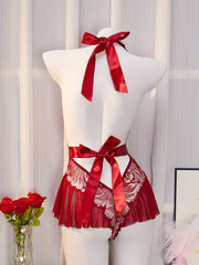 Women's Plus Size Lace Corset Bodysuit with Removable Pads and Adjustable Straps