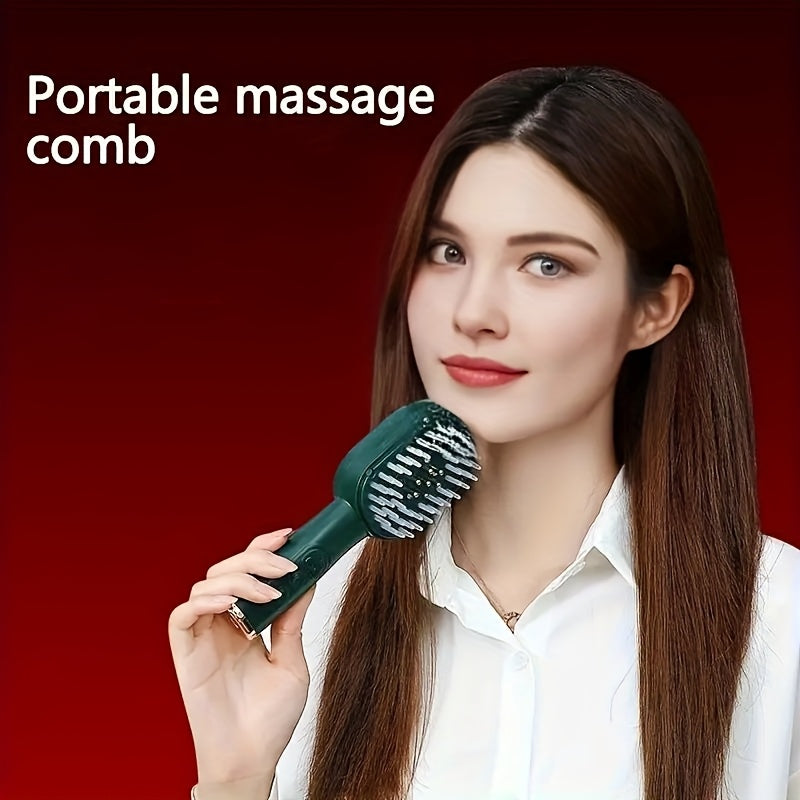 Wireless USB Rechargeable Scalp Massager with Essential Oil Dispenser Purple