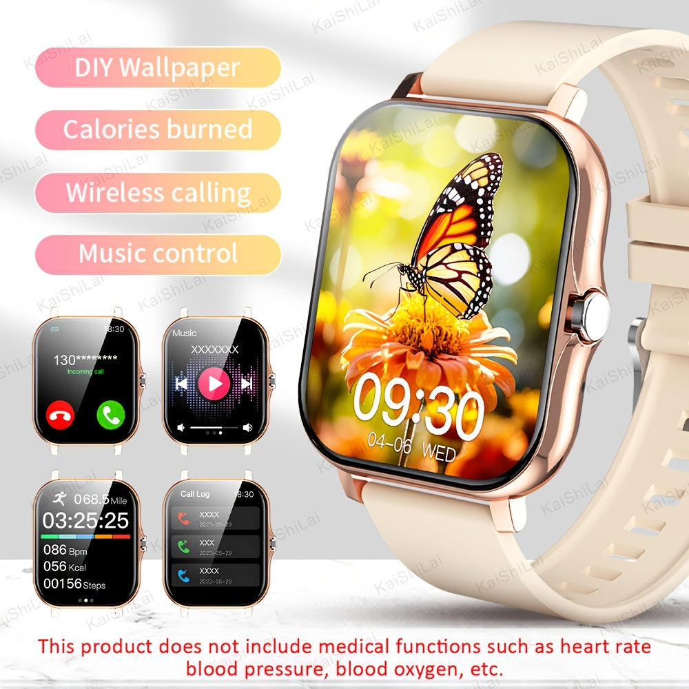 2025 1.83-Inch Smartwatch with Wireless Calling, Exercise Modes, Weather Forecast and Notifications for Android and iPhone