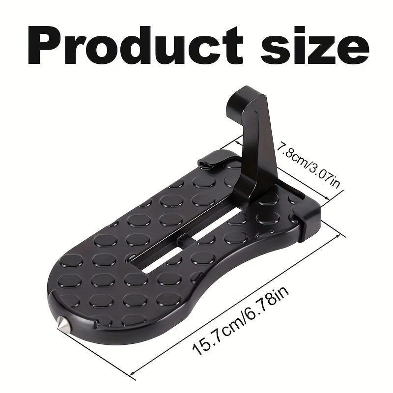 Peldaño para puerta de coche de aleación de aluminio, plegable, para acceso al techo, paso para vehículo oscuro