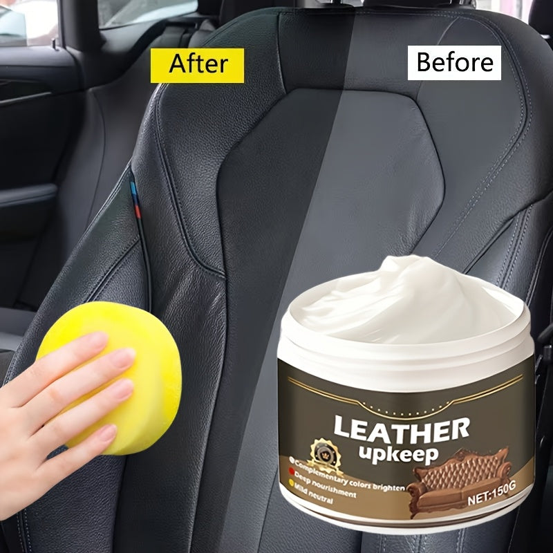 Leather Conditioner Cream for Cars, Bags, Sofas, Leather Care Balm