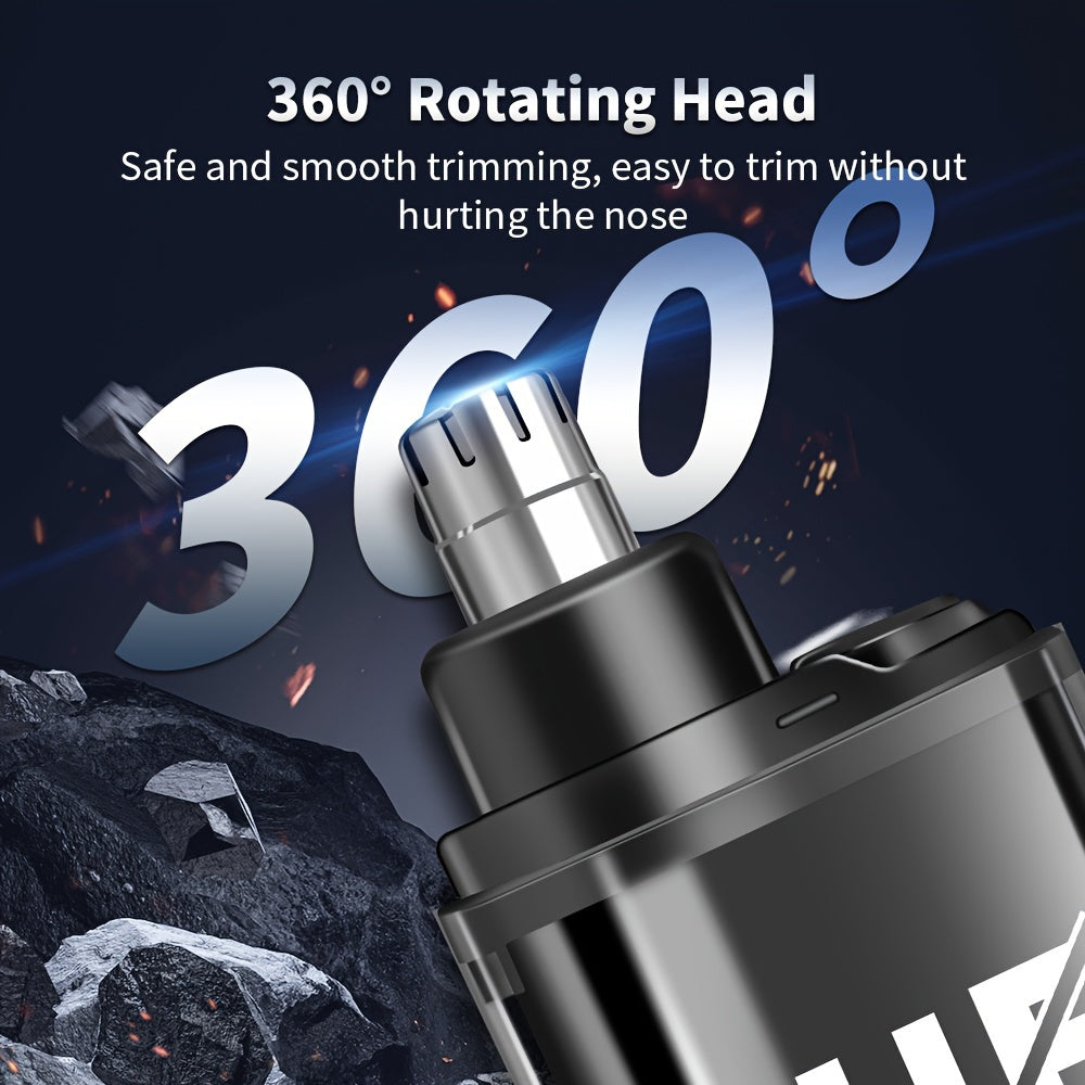 Electric Nose and Ear Hair Trimmer for Men and Women Stainless Steel Head Digital Display USB Rechargeable in 3 Colors