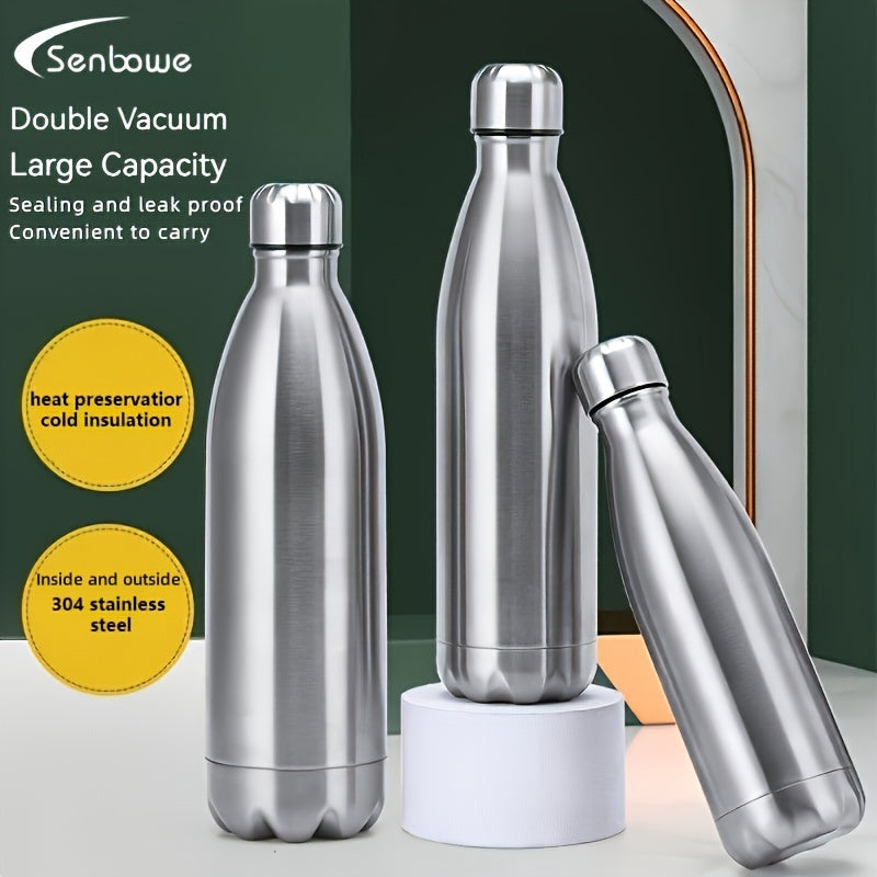 Insulated Stainless Steel Water Bottle, Double Layer Cold Hot 750ML
