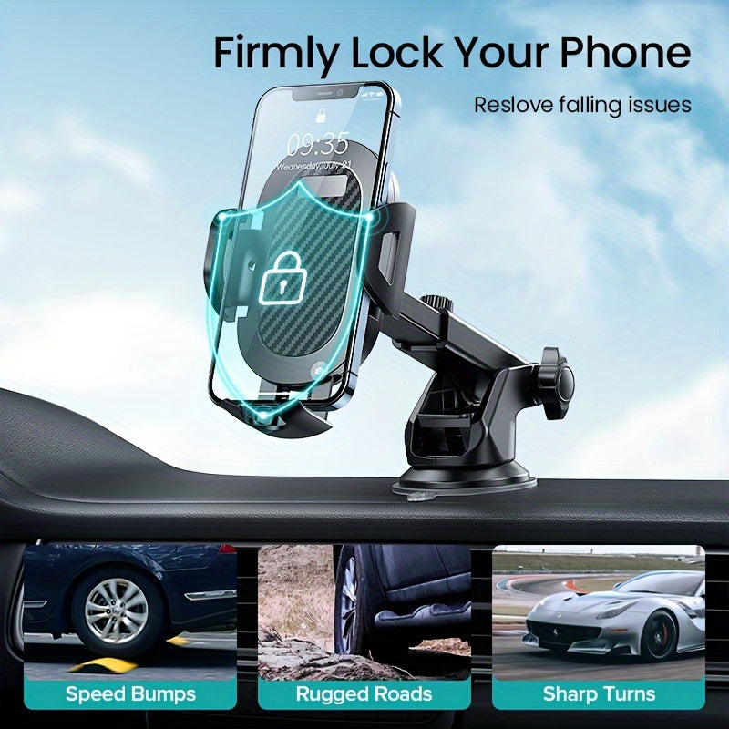 Universal avtomobil telefon uchun tutqich, tortishish kubogi bilan o'rnatish, smartfonlar uchun