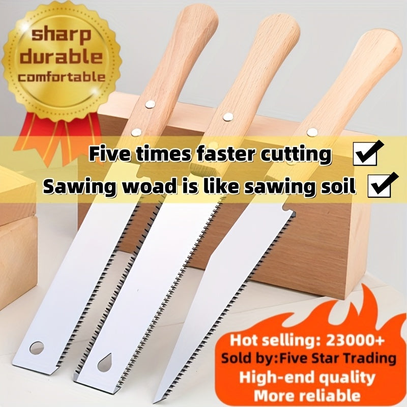 Двусторонняя ручная пила для деревообработки и садоводства, 6-дюймовый стальной SK5