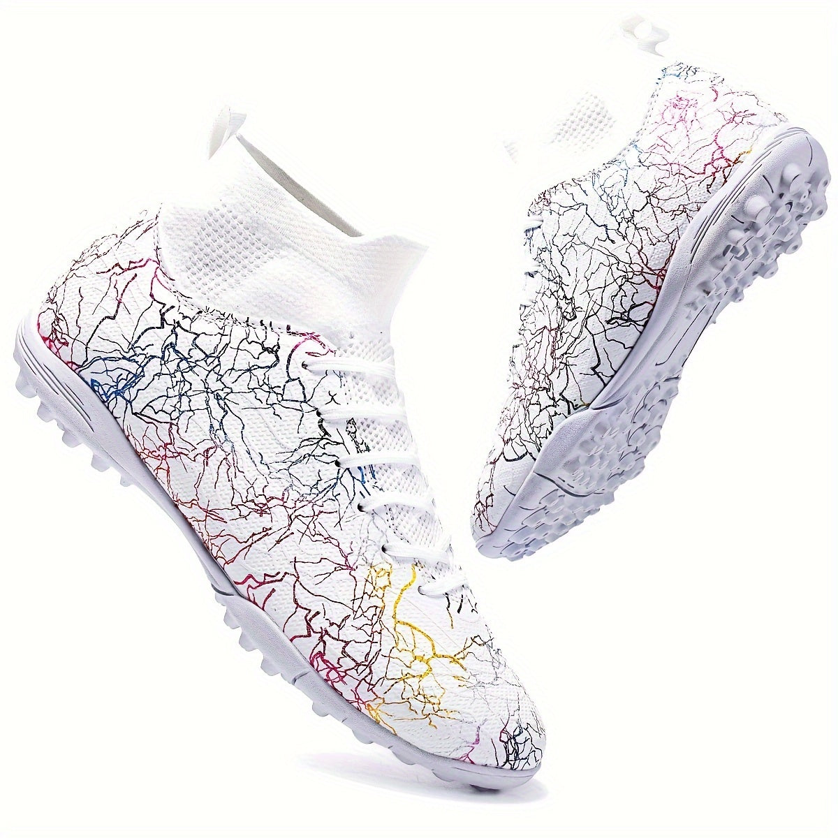 Yozgi, qishki va bahorgi barcha mavsumlarda ochiq havoda mashg'ulot va musobaqalar uchun mo'ljallangan, bo'yinli, sirpanmaydigan va mustahkam zamonaviy erkaklar TF futbol poyabzallari.