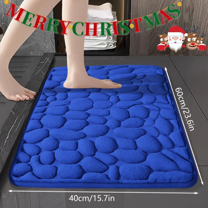 Yumshoq so‘ruvchi koral velur to‘qilgan mato bilan xotira ko‘rpa to‘plami - sirpanmaydigan, mashinada yuviladigan, tez quriydigan, polyester orqa qismi - hammom, oshxona, yotoqxona, ichki foydalanish va Rojdestvo bezaklari uchun ideal - 40x60sm