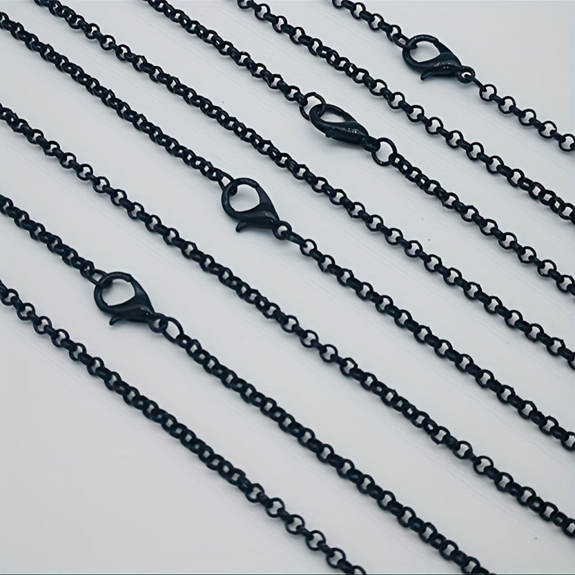 Paquete de 10 cadenas de collar con eslabones en tono latón de 53.34cm con cierres de langosta para fabricación de joyas