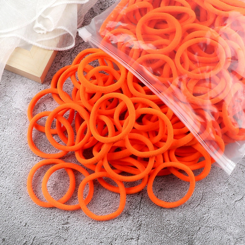 Women Basic Hair Bands 50pcs Elastic Solid Color Hair Accessories