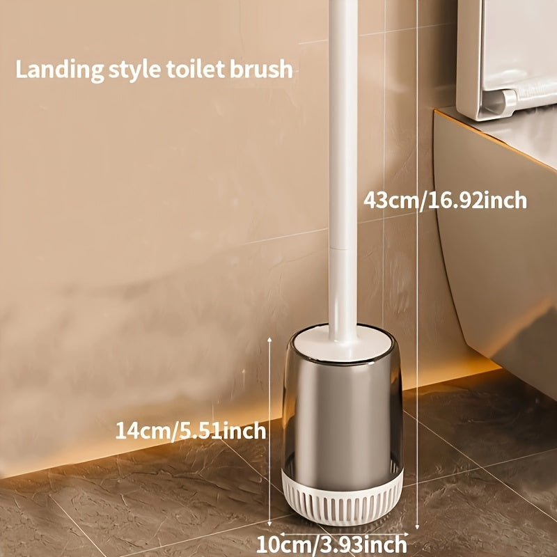 Plastic Toilet Brush Set Wall-Mounted Reusable Cleaning Tool