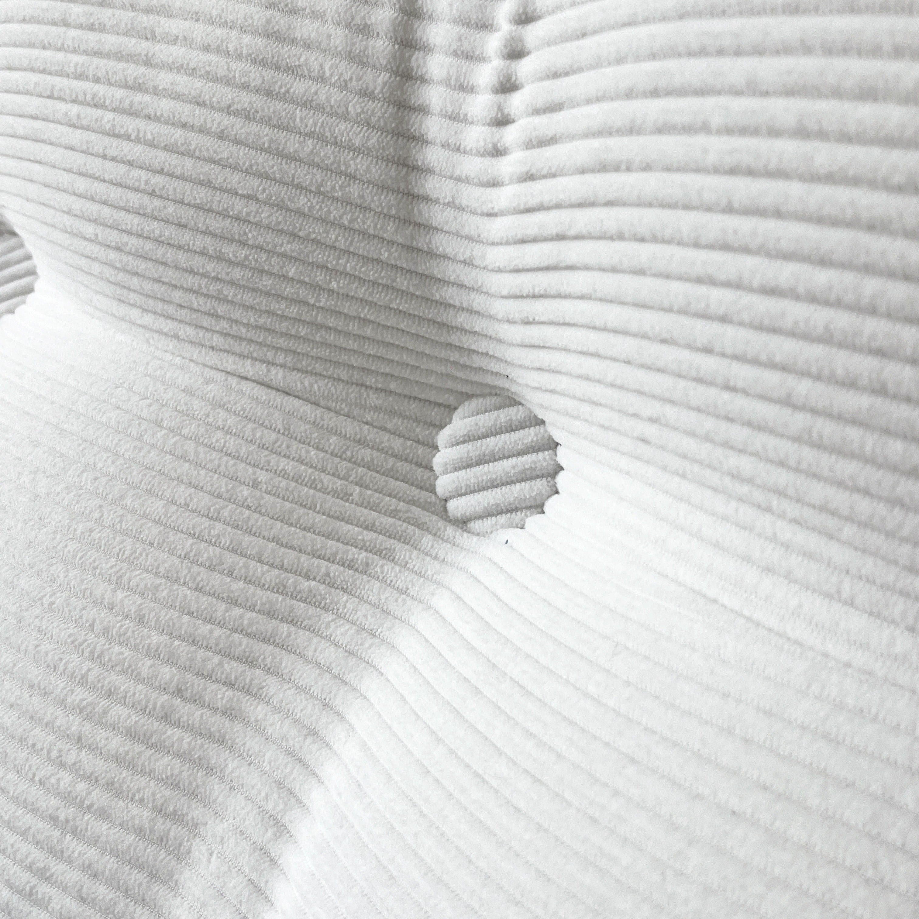 Подушка-кушетка для пола с полосатым дизайном, боковым хранением, мягкой поддержкой спины