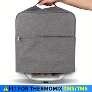 Thickened Waterproof Dust Cover for Thermomix TM5 TM6 with Storage Pockets