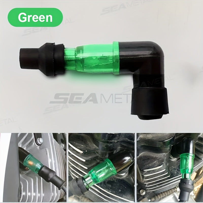 Motorcycle Spark Plug Cap Waterproof Glitter Decoration High Pressure Accessory