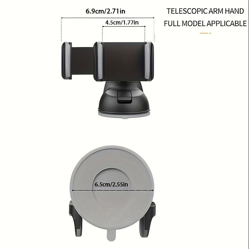 Soporte universal para teléfono de coche, ajustable y giratorio, soporte para navegación GPS