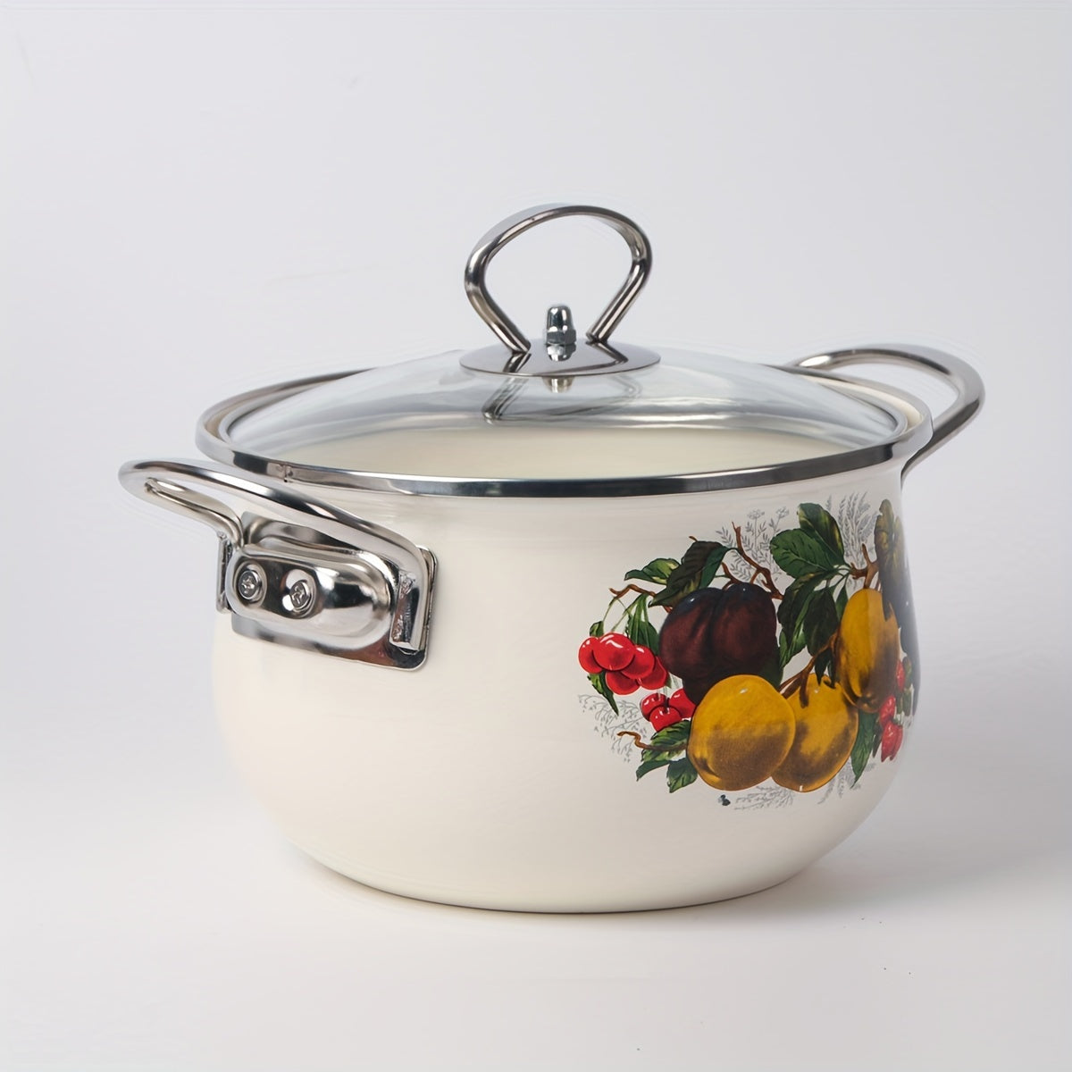 Large Capacity Enamel Stockpot Non-Stick Soup Stew Braising Pot for Home and Restaurant