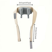 Cordless Shiatsu Deep Tissue Massager with Heat and Auto-Off for Neck and Shoulders