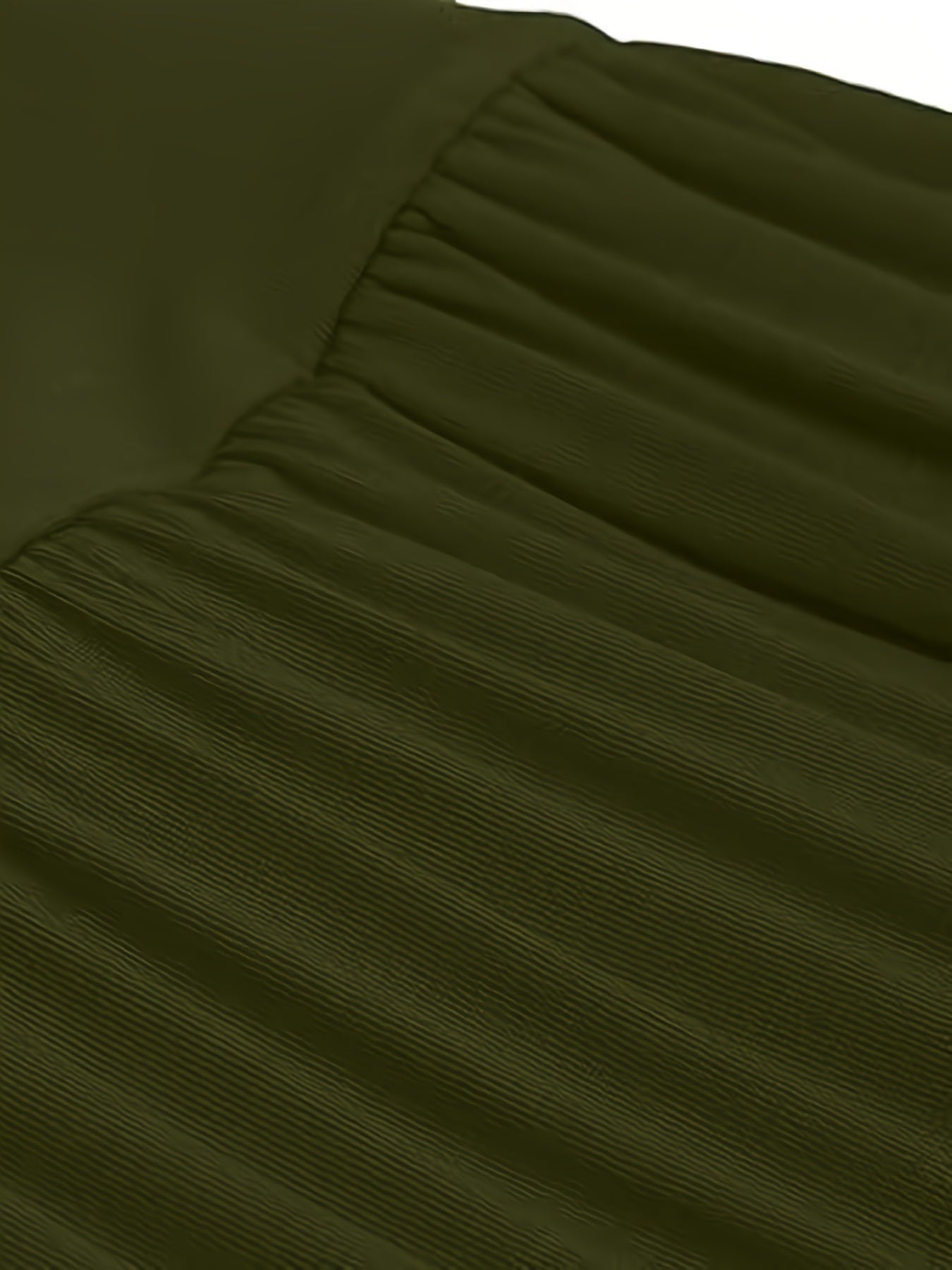 Women's Plus Size Ruched High Waist Maxi Skirt Casual Spring Summer