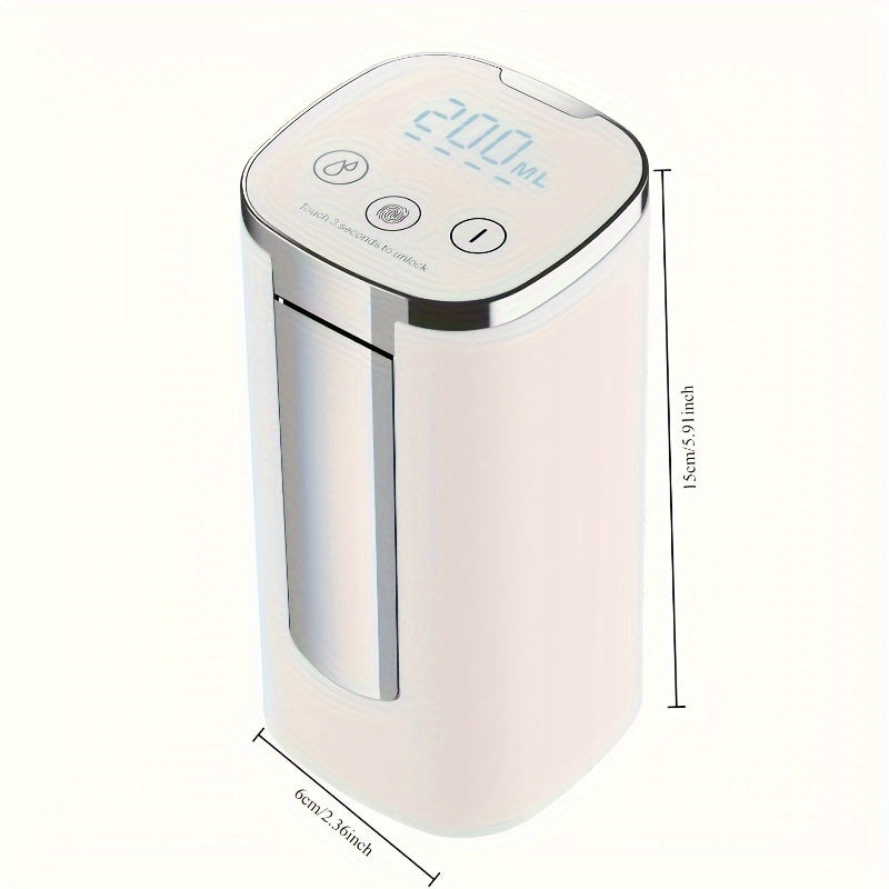 Electric Water Pump for 5-Gallon Bottles Digital Display USB-C Rechargeable Food-Safe Foldable Spout