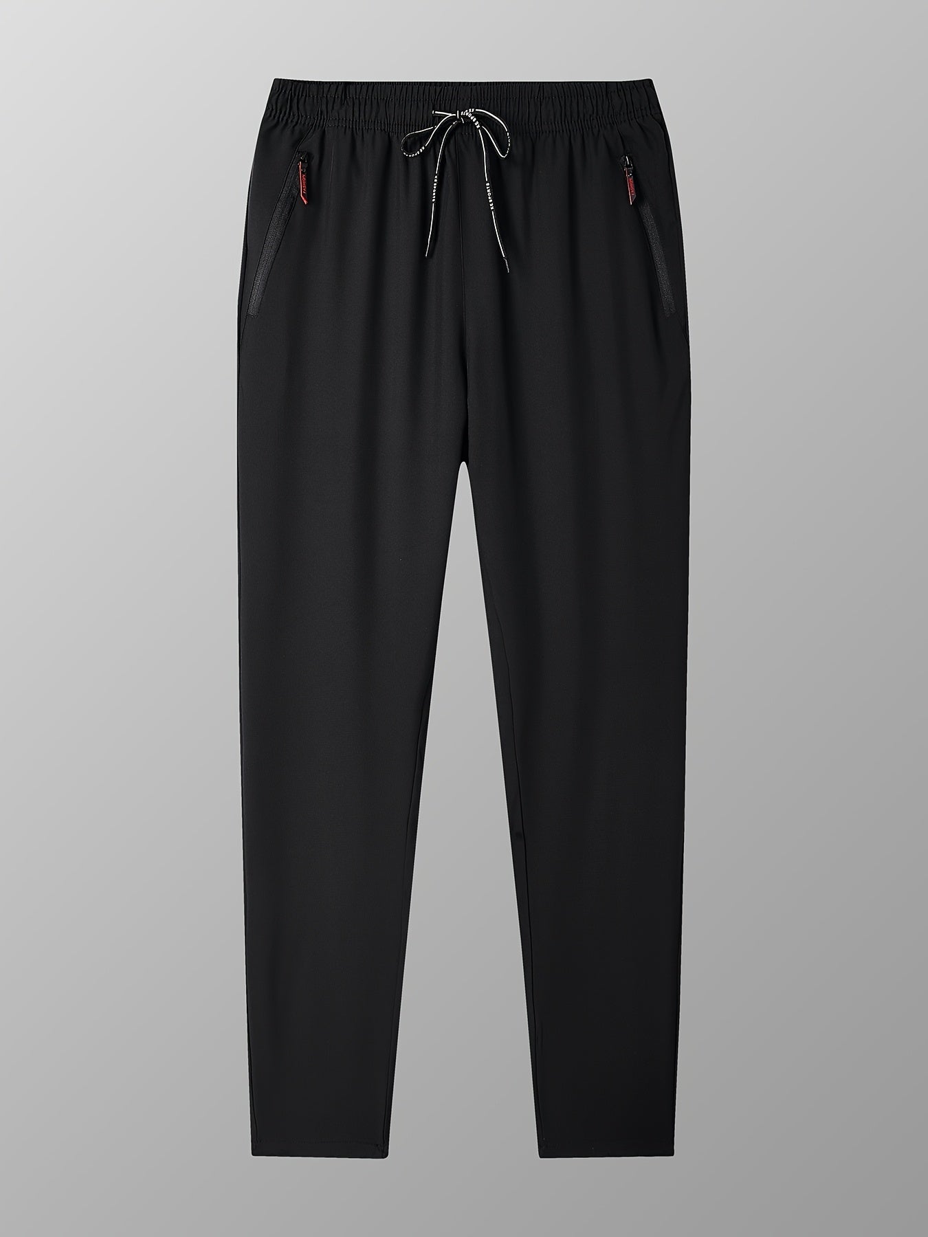 Pantalones joggers casual de gran tamaño para hombre, sudaderas de poliéster, color sólido, elásticos, primavera y verano