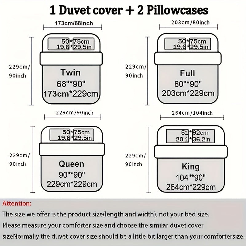 3-Piece Christmas Duvet Cover Set Santa Claus Microfiber Bedding with Pillowcases