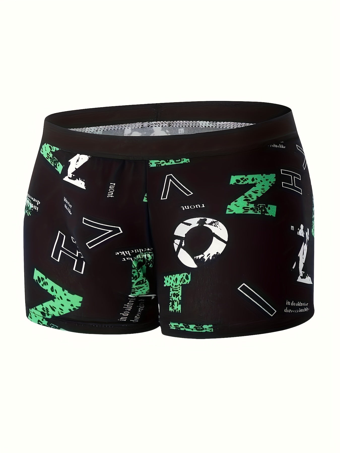 Erkaklar modasi harf naqshli sport ichki kiyimlari, nafas oladigan va qulay.