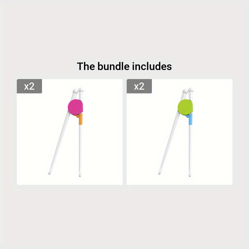 Training Chopsticks for Beginners Kids and Adults with Attachable Learning Helpers