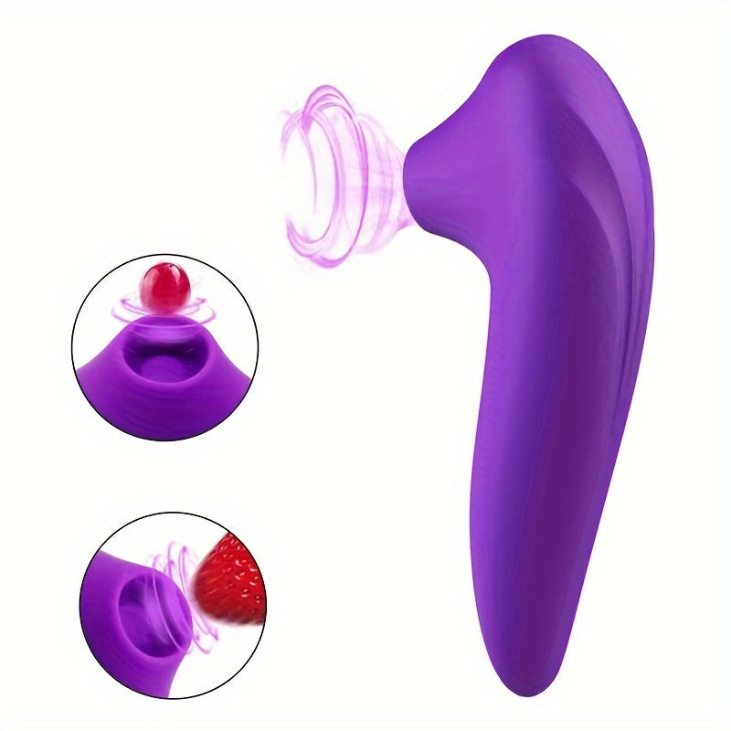 Female Rechargeable Clitoral Sucking Vibrator with Suction Stimulator