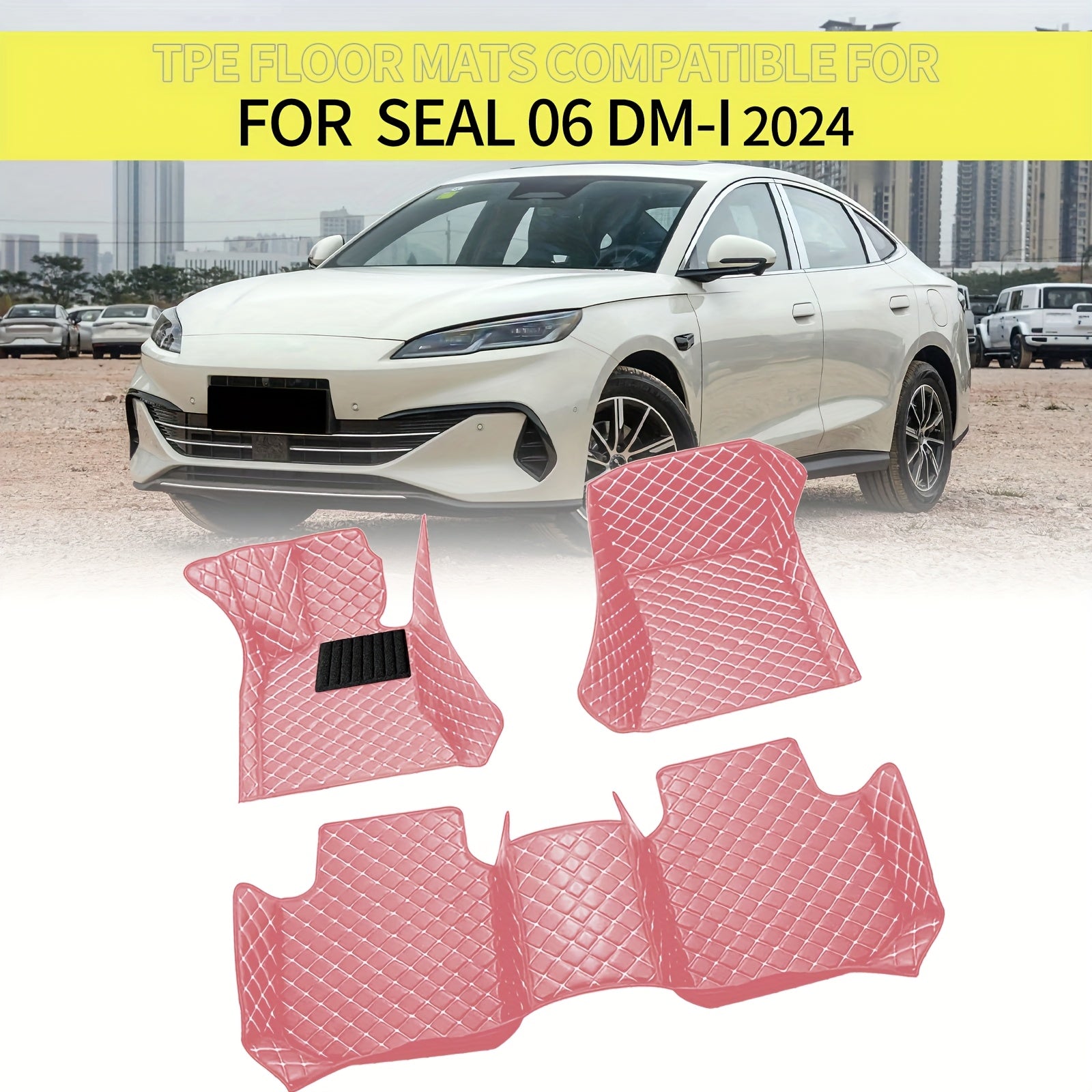 Car Floor Mats PUPU Leather Waterproof All-Weather Set for Sedans