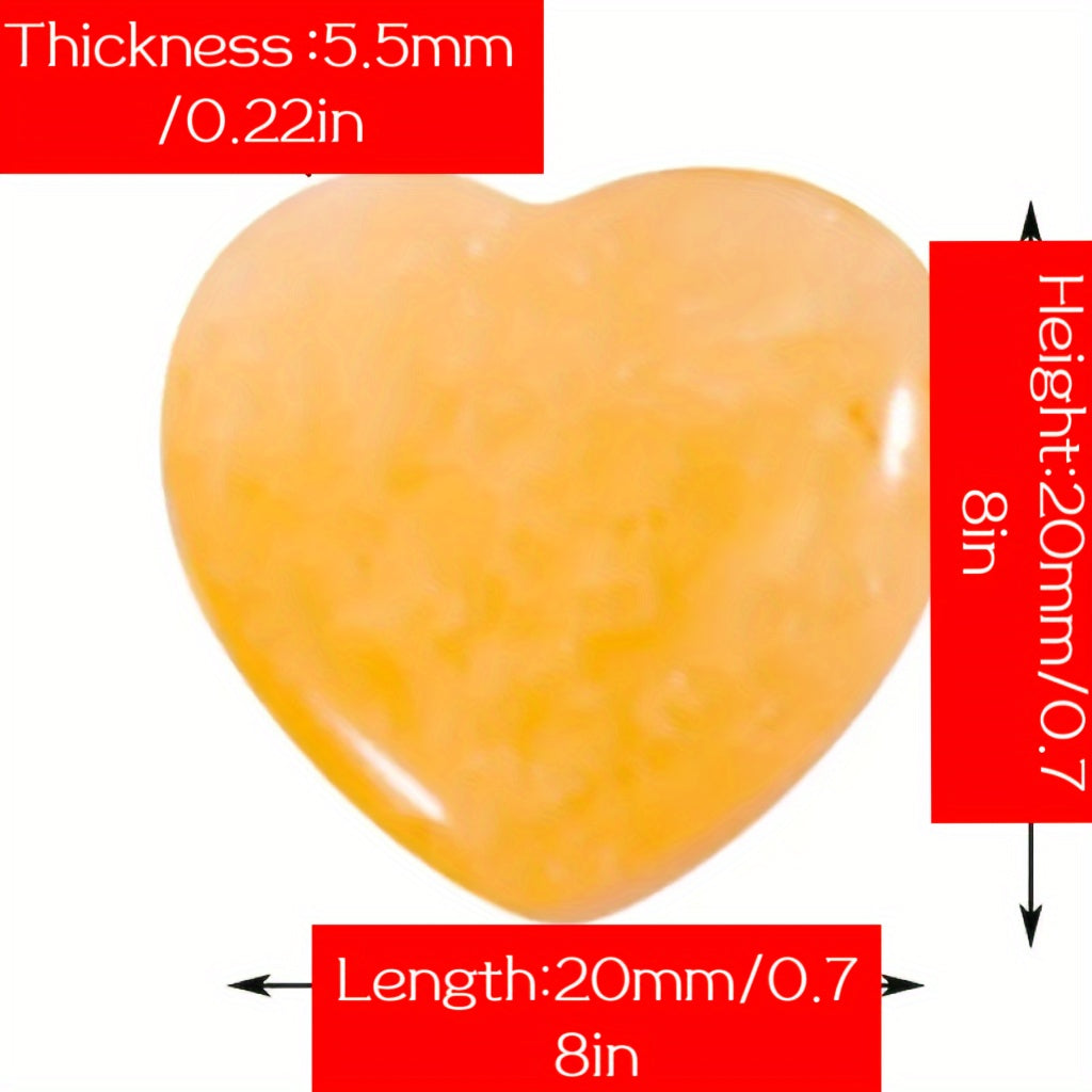 Heart Shaped Crystal Stones Set of 30 Assorted Styles for Gift Giving