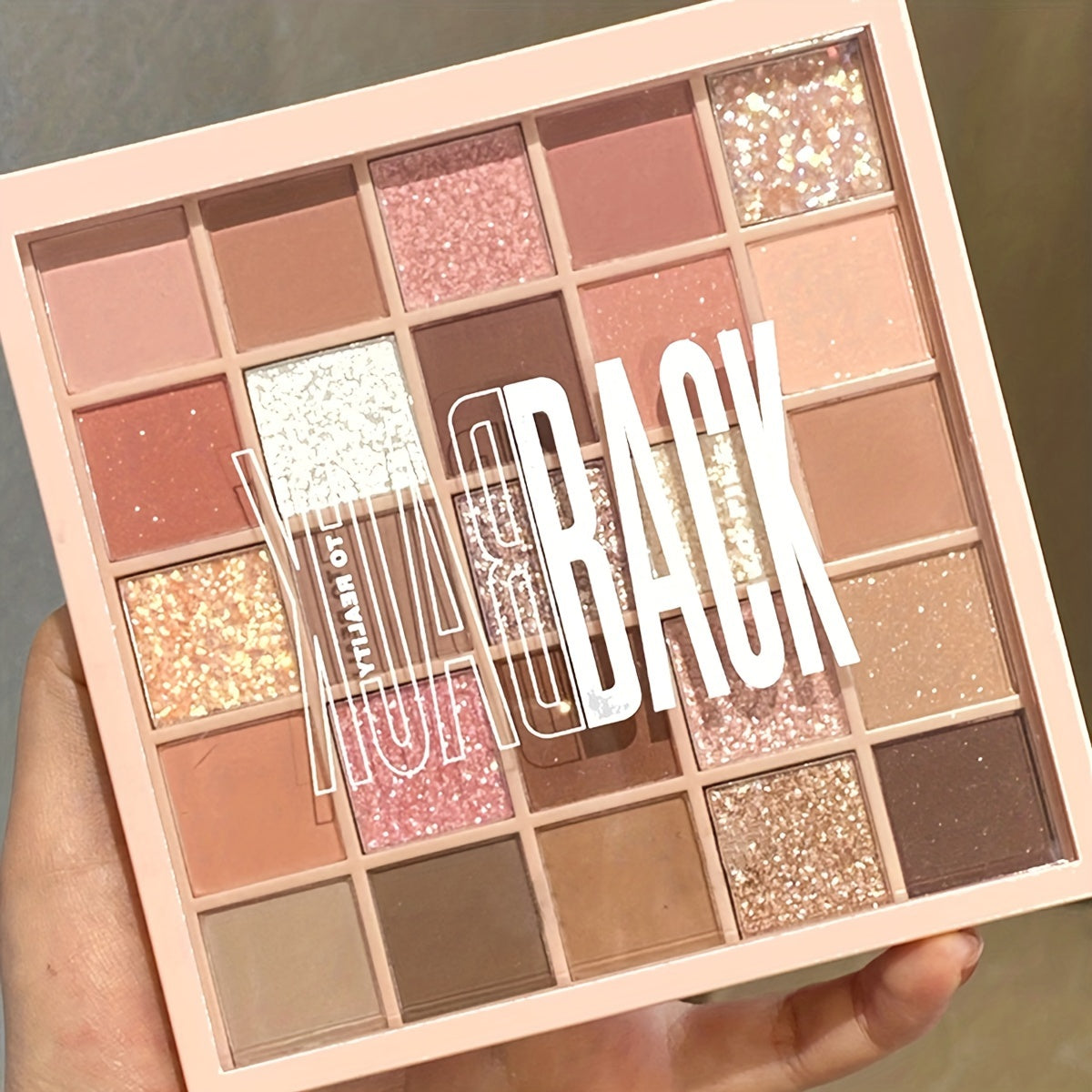 25-Рангли кўз сочиқ палитра мат ва шиммер тонлари, сувга ва терлашга қарши, кундалик макия учун