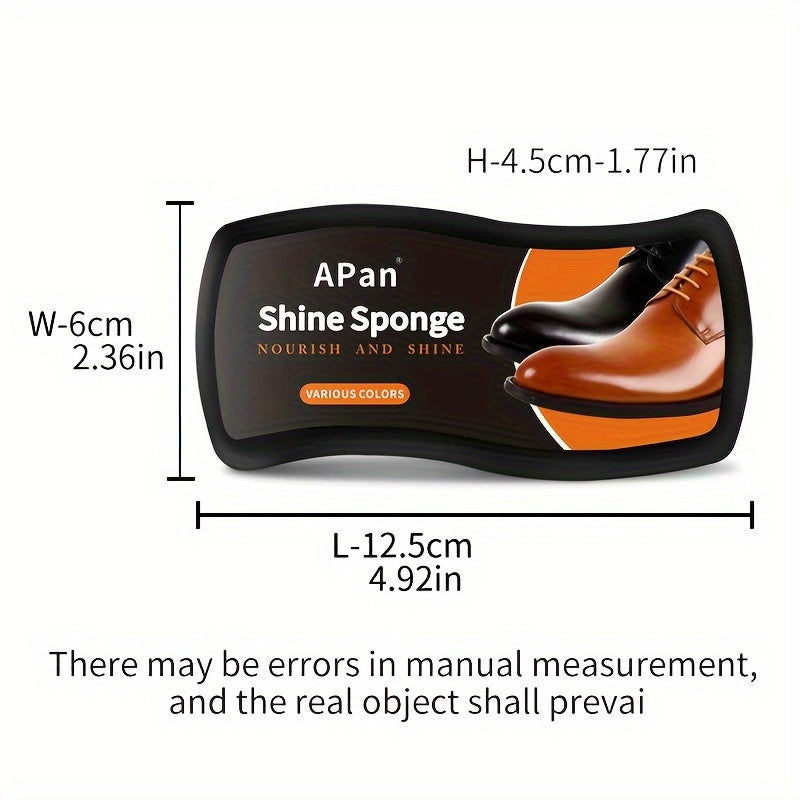 Universal Shoe Polish and Cleaner Sponge for Leather Shoes, Colorful, Stain-Removing