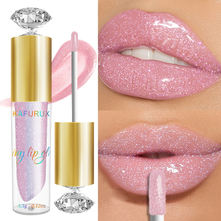 Brillo de labios rosa impermeable para todo tipo de piel, brillo duradero y brillante