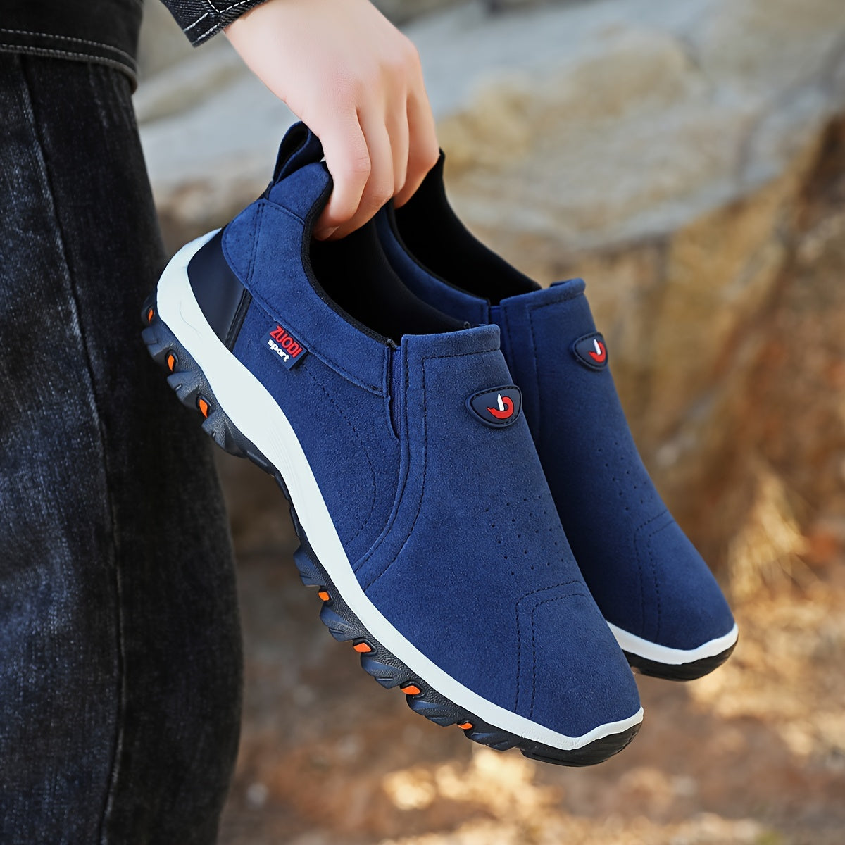 Men's Casual Loafers Lightweight Breathable Comfortable All-Season Slip-On Shoes