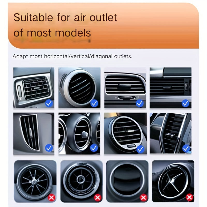 Universal ABS Foldable Car Cup Holder Vent Mount for Hot Cold Drinks