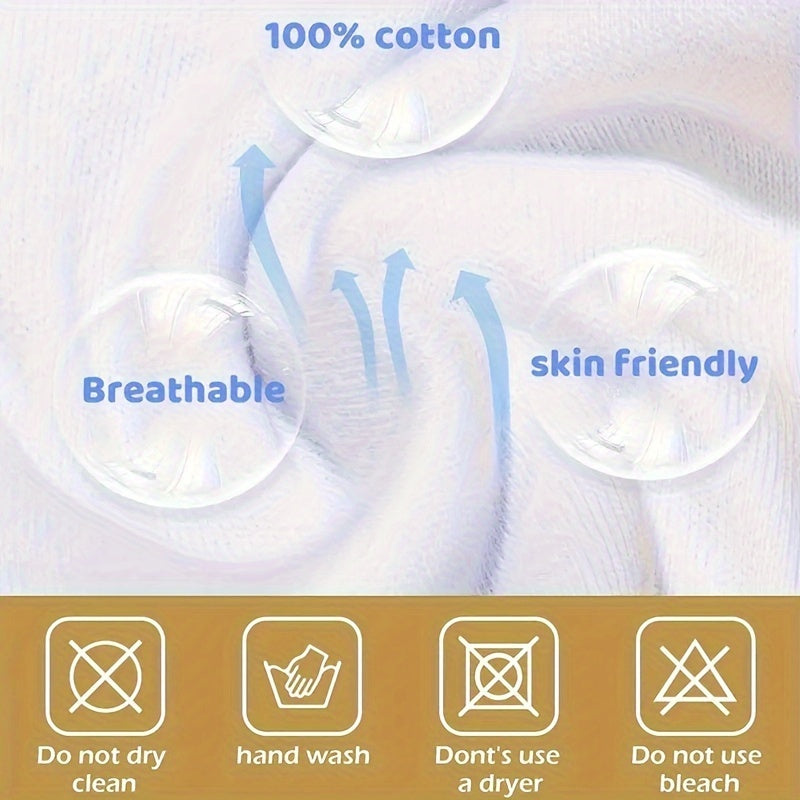 Kids Training Pants Set of 3 Soft Cotton Waterproof Leak-Proof Breathable for Potty Training in Blue White Green