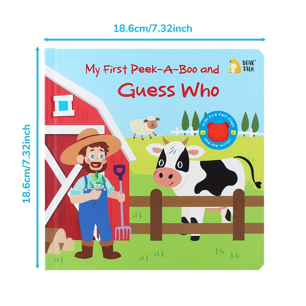 Children's Farm Animal Educational Book Hardcover for Ages 3+
