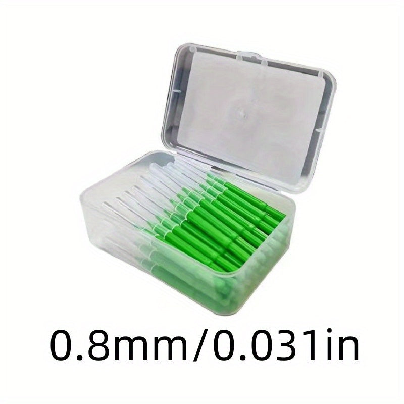 60 dona tish bo'shlig'ini tozalash cho'tkalari kattalar uchun plastik og'iz parvarishi